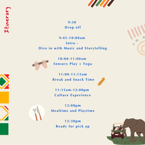 Travel Around the World Summer Camp | France & Africa | Jul 28 - 8 Aug (2 - 4yo) - Bimbo Concept