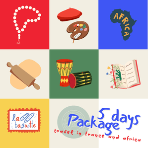 Travel Around the World Summer Camp Package | France & Africa | Jul 28 - 8 Aug (2 - 4yo) - Bimbo Concept