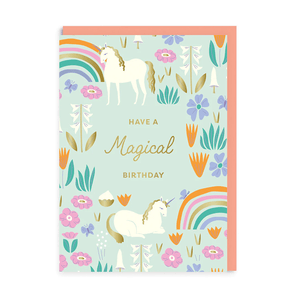 Unicorn Birthday Greeting Card - Bimbo Concept