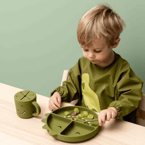 Waterproof Long Sleeve Bib - Mr. Dino - Bimbo Concept
