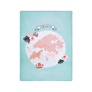 We Love Hong Kong - Cotton Quilted Duvet Cover and Pillow Case - Bimbo Concept