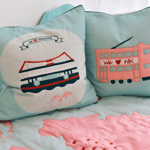 We Love Hong Kong cushion cover - Ferry - Bimbo Concept