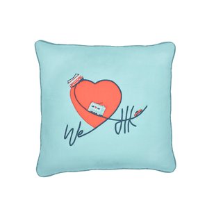 We Love Hong Kong Cushion Cover - Heart - Bimbo Concept
