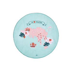 We Love Hong Kong Round Cushion Cover + Filler - Bimbo Concept