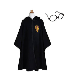 Wizard Cloak with Glasses, Black - Bimbo Concept