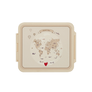 World Map Lunch Box with thermal food jar - Bimbo Concept