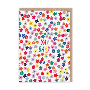 Yay Baby Flowers New Baby Card - Bimbo Concept
