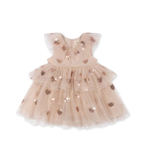 Yvonne Heart Sequins Dress - Coeur Sequins - Bimbo Concept