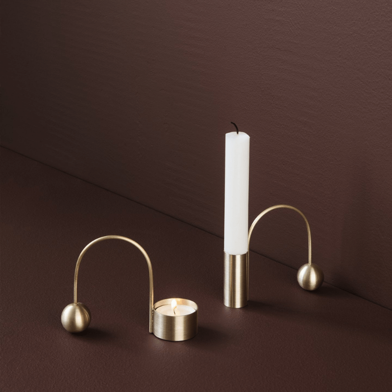 Balance Candle Holder - Brass