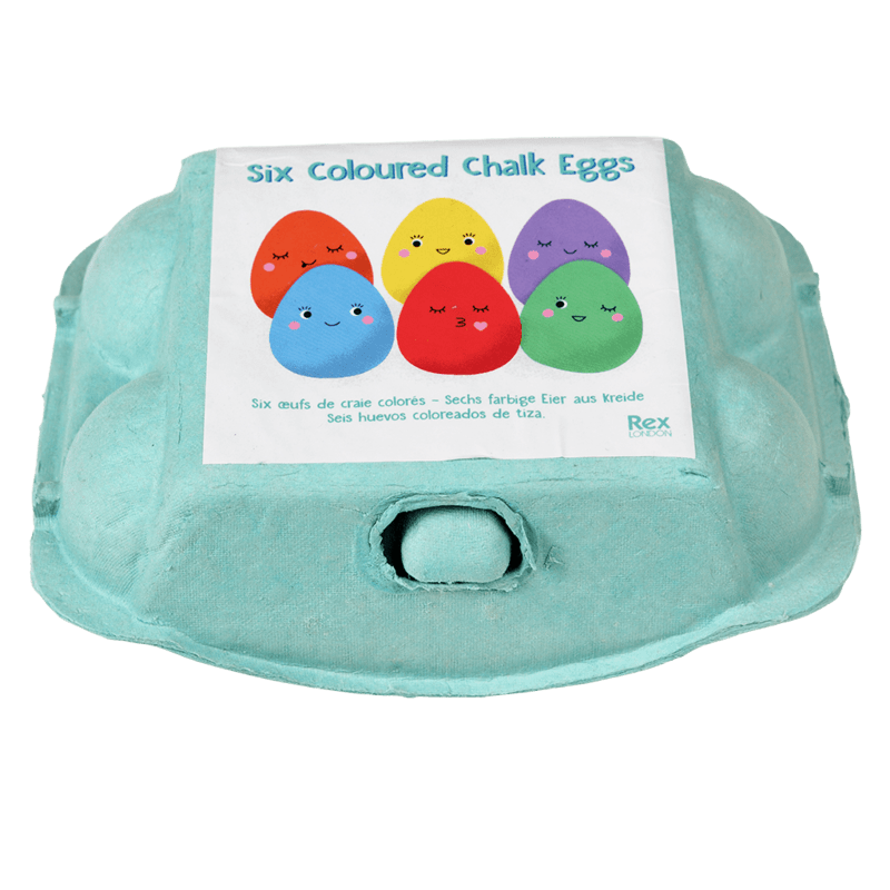 Six Coloured Chalk Eggs