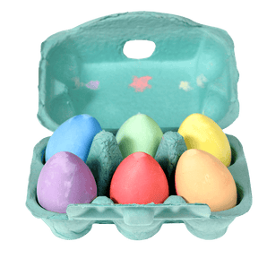 Six Coloured Chalk Eggs