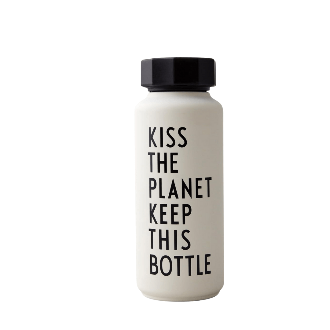  Kiss The Planet Keep This Bottle - White