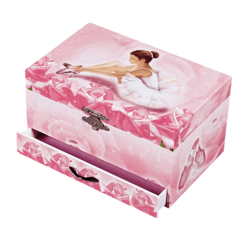 Musical Jewelry Box Ballerina - Pink Glow in Dark