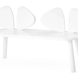 Mouse bench in white