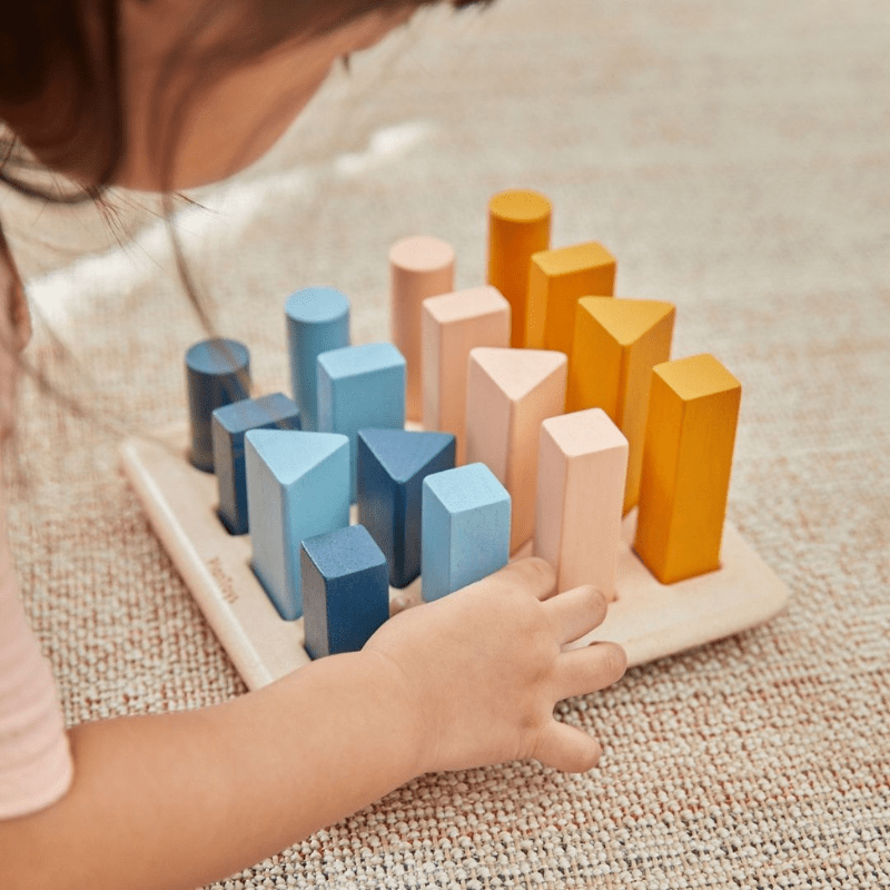 Geometric Peg Board - Orchard