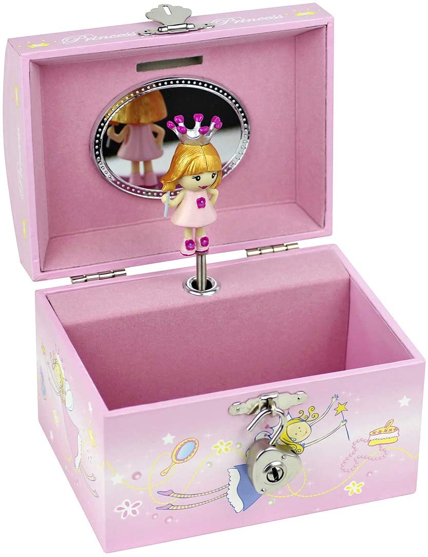 Saving Bank with Music Princess - Pink - Figurine Princess