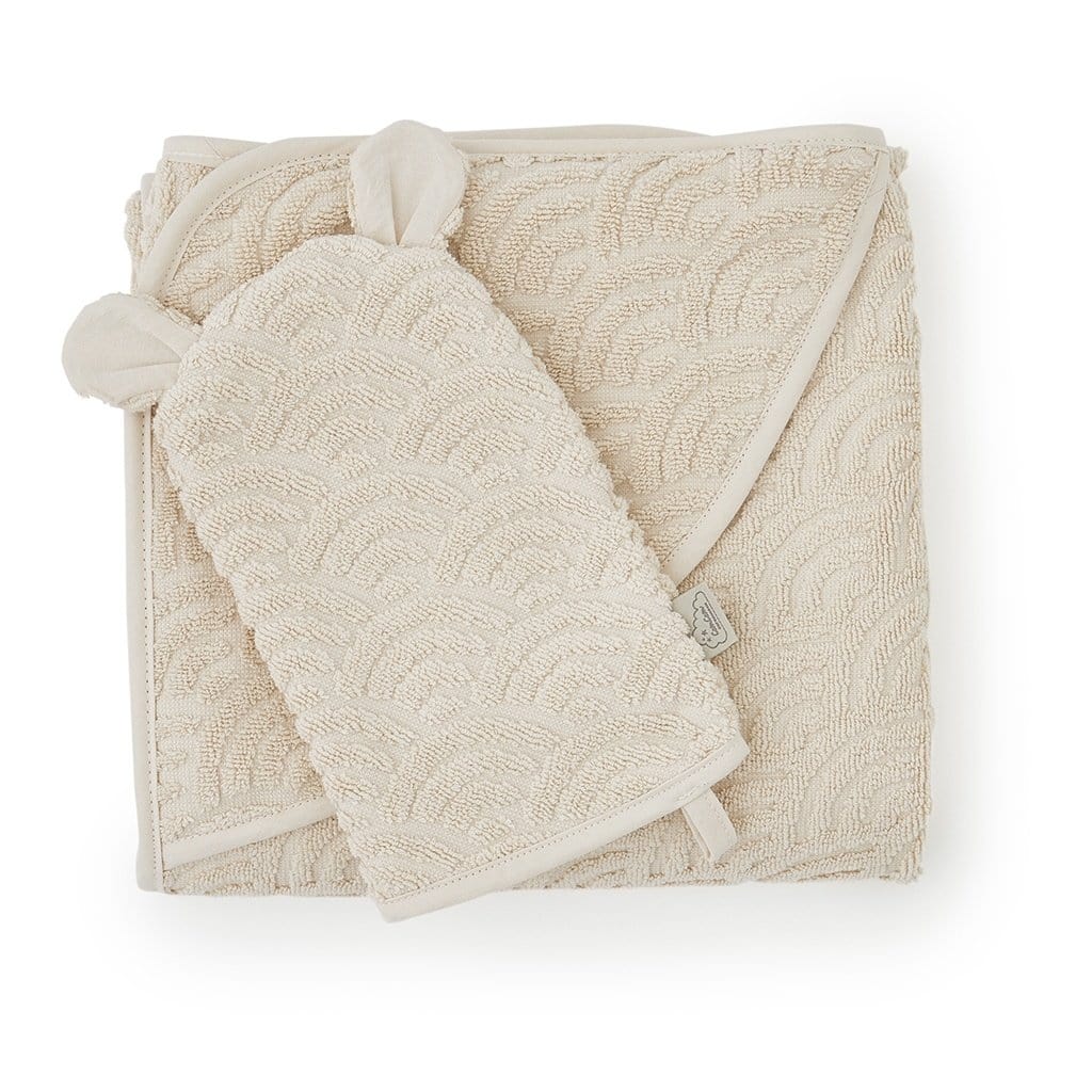 COTTON WASH GLOVE Light Sand