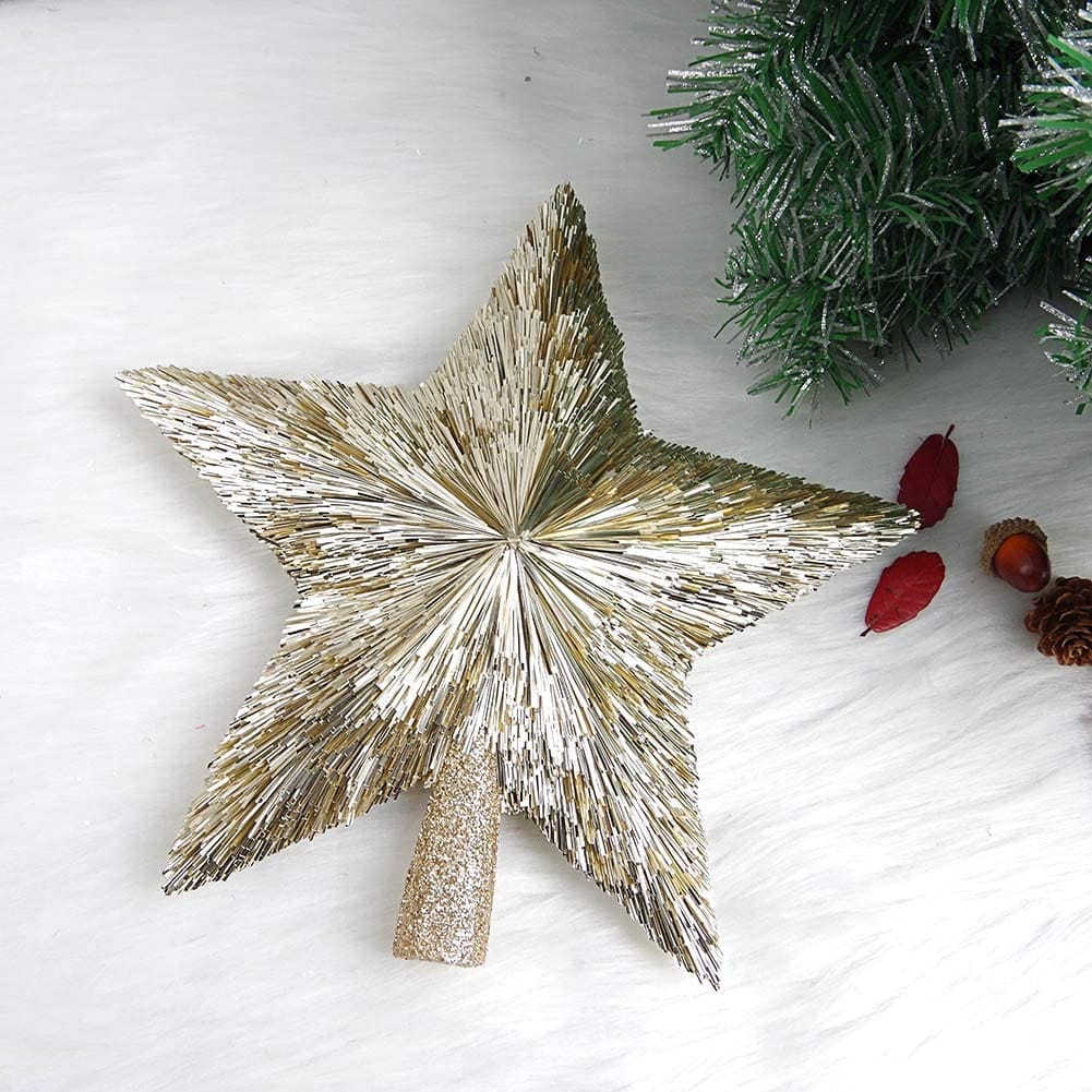 Christmas Deco - Tree Topper Star with Glitter Tube