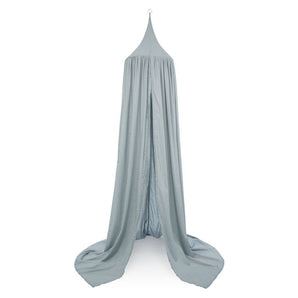 COTTON BED CANOPY Dot Blue Mist