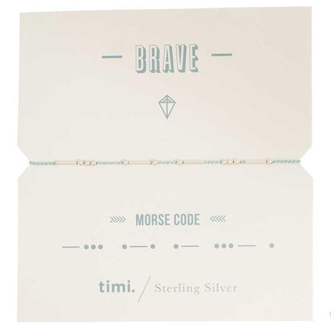 Brave Morse Code Bracelet