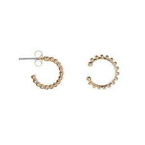 Bubble Earring and Ear Cuff - Gold