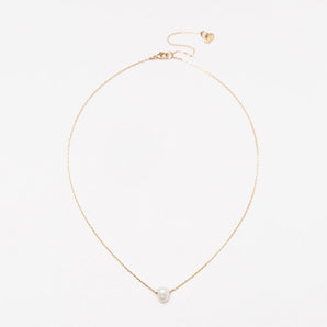 Delicate Pearl Necklace - Gold