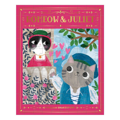 Puzzle Bookish Cat Romeow & Juliet