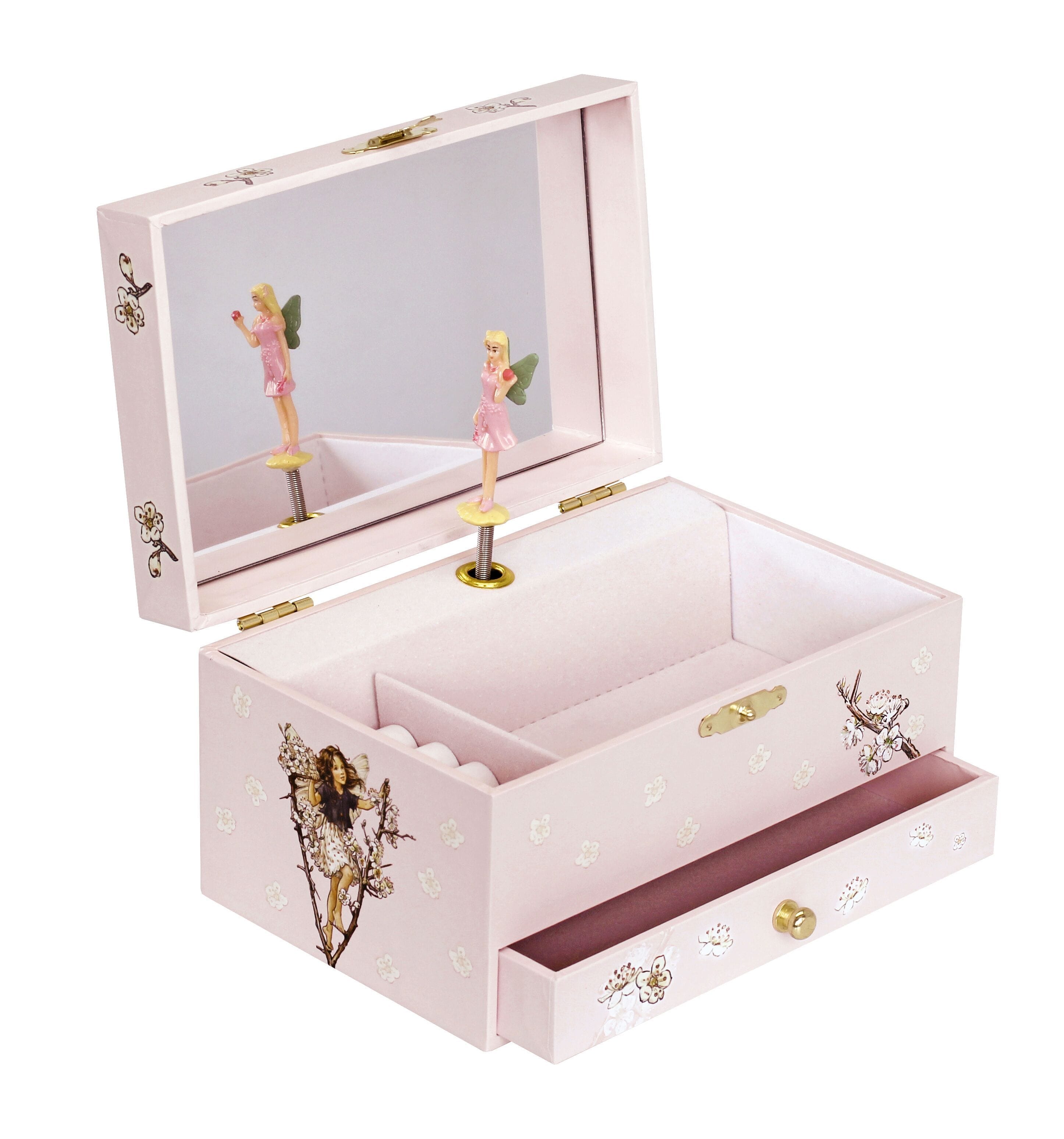 Fairy Cherry Musical Jewelry Box- Flower Fairies -Glow in dark