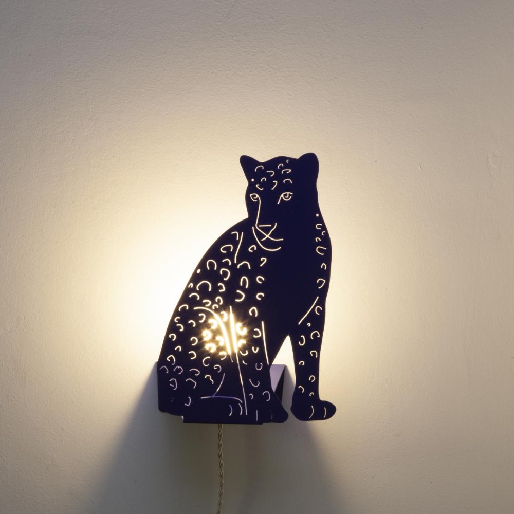 Leopard - Decoupage Lamp Klein