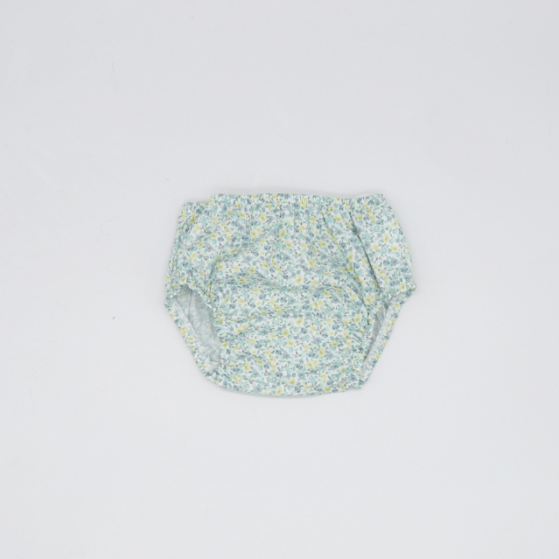 BLUE AND YELLOW FLOWER DIAPER COVER