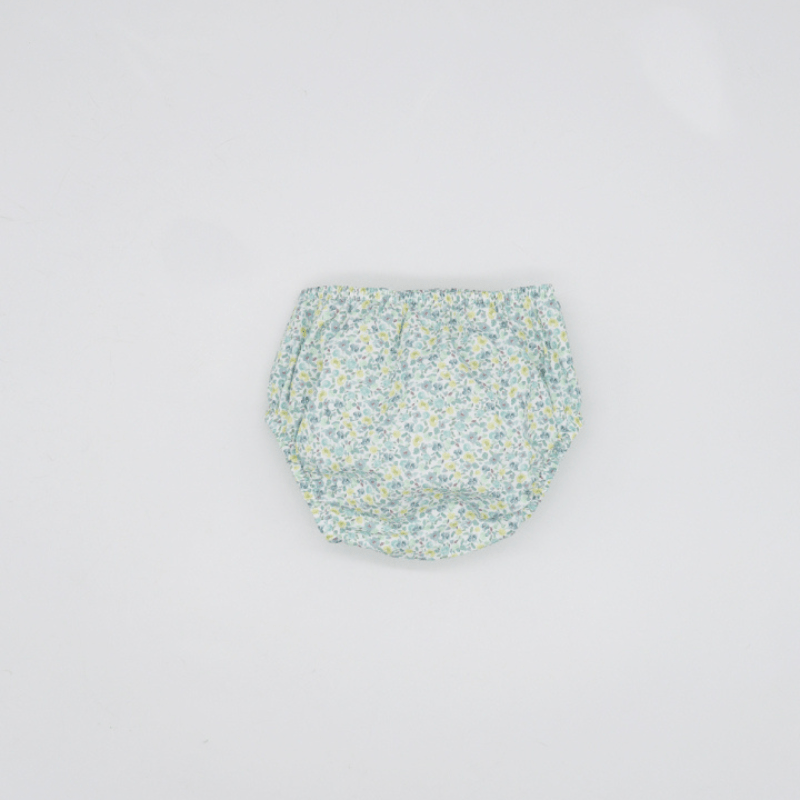 BLUE AND YELLOW FLOWER DIAPER COVER