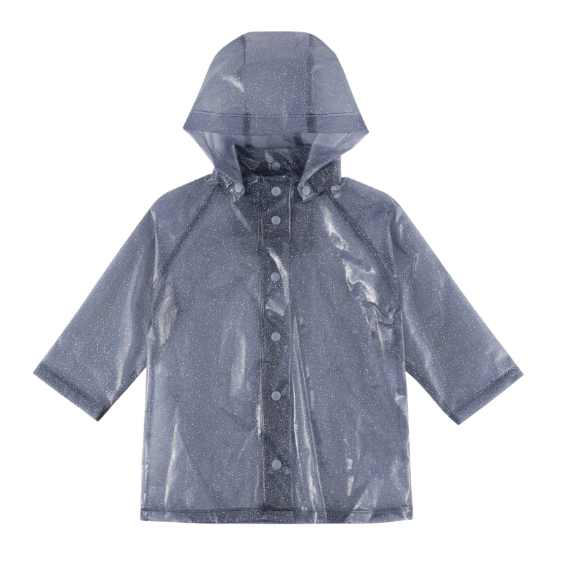 Brume Glitter Raincoat - Pearl Blue