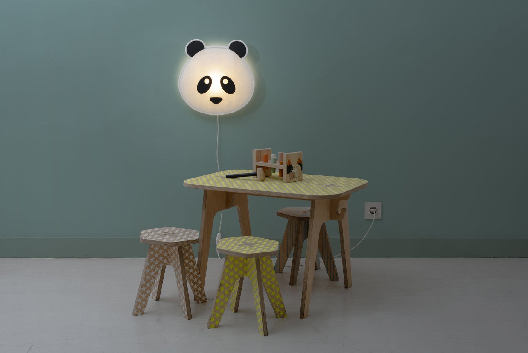 Wall Lamp Panda black