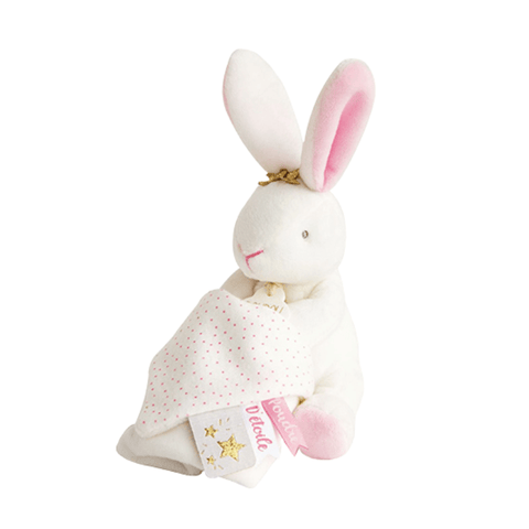 Pink Bunny with Blanket - 10cm
