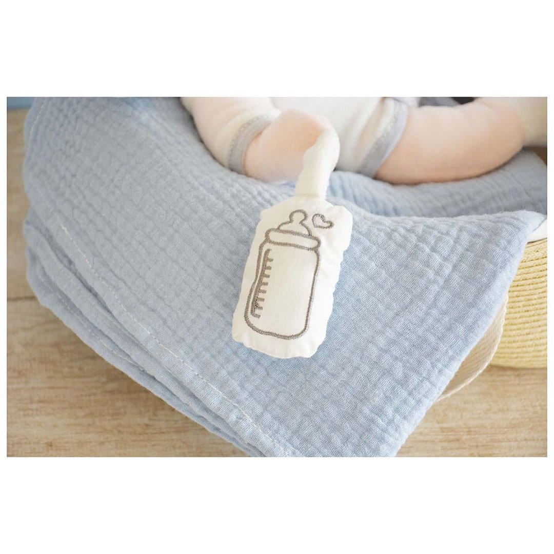 Little Baby with Basket - Blue 28cm