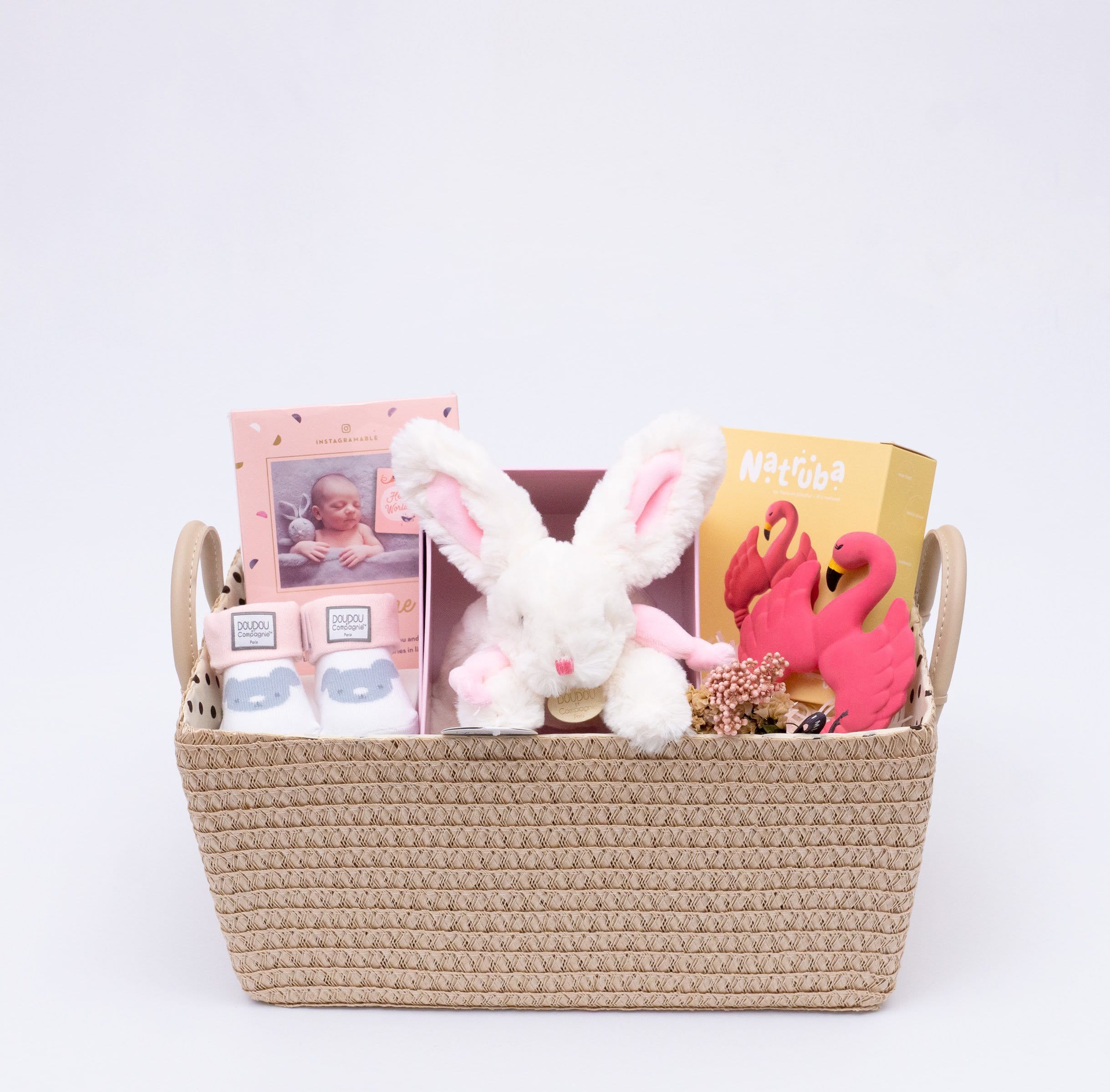 Petit Bunny Pink baby hamper