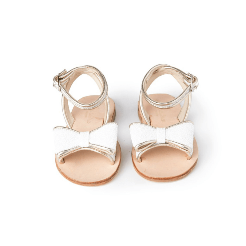 Daisy Kid's Sandals - Blanco Glitter