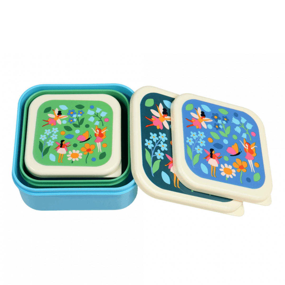Fairies In The Garden Snack Boxes (Set Of 3)