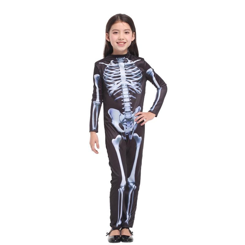 Halloween Costume Skeleton Jumpsuit