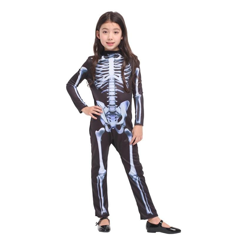 Halloween Costume Skeleton Jumpsuit