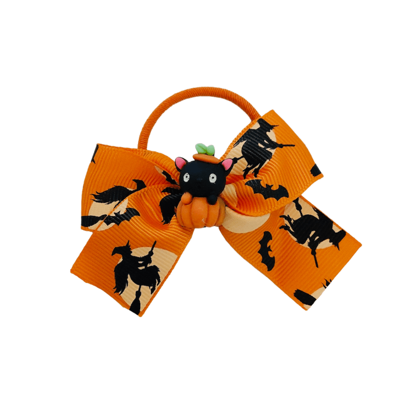 Halloween Witch Bow Hair Tie