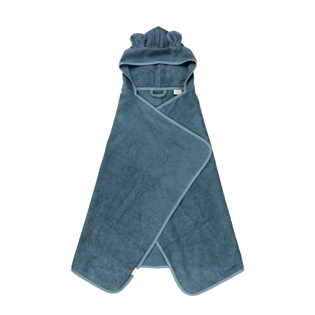 Hooded Baby Towel - Blue Spruce Bear