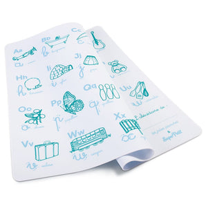 Tablemat set Illustrated Alphabet