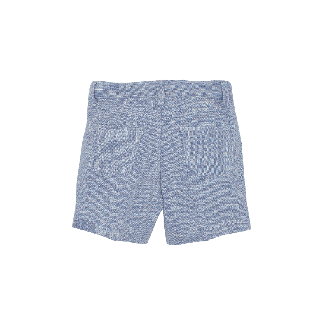 Linen Rustic Navy Shorts