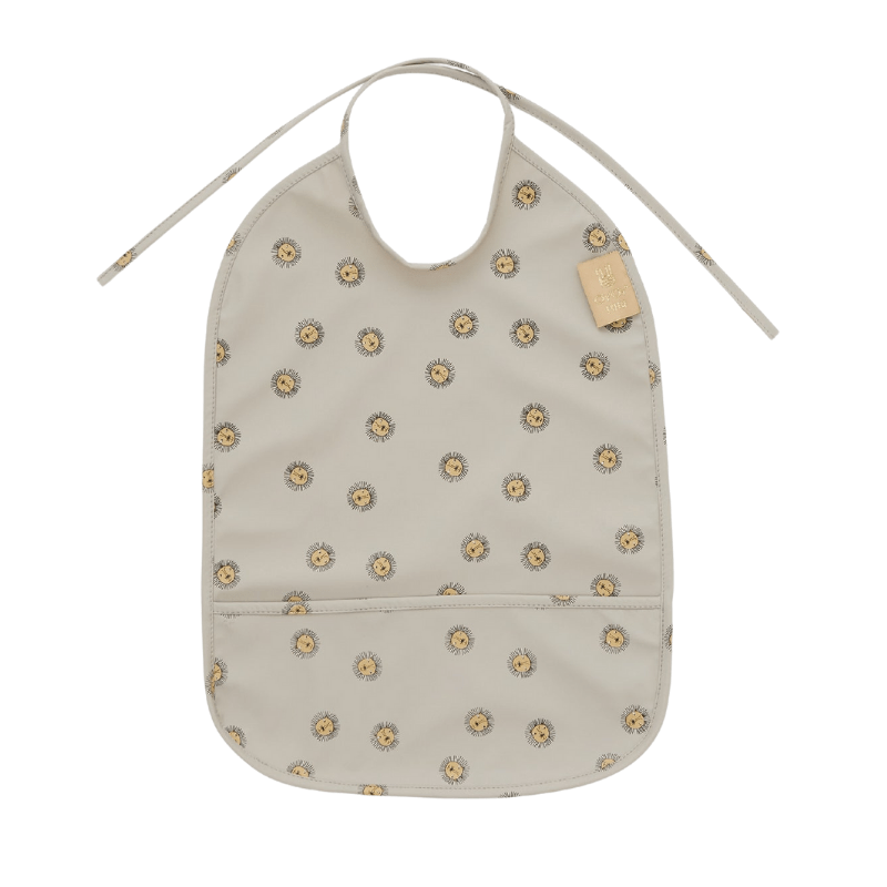 Lion Bib - Grey