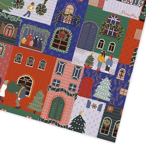 We Are One - Christmas Houses Flat Giftwrap