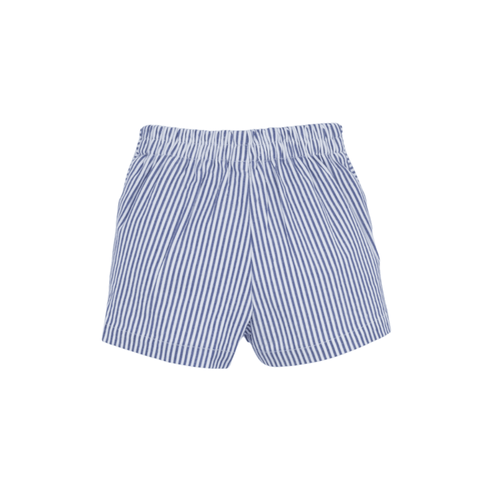 Navy Striped Shorts