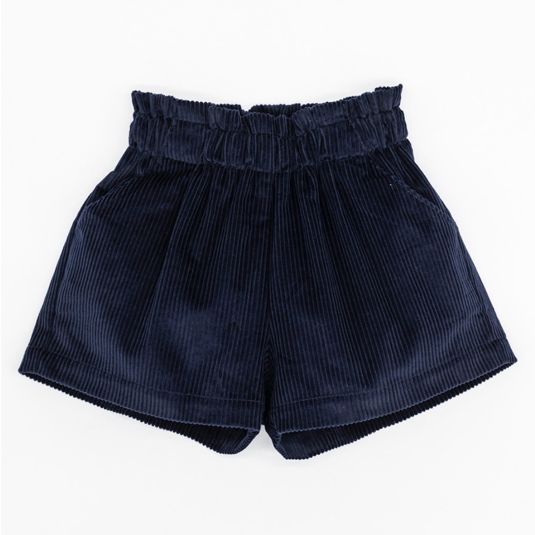 Corduroy Navy Shorts