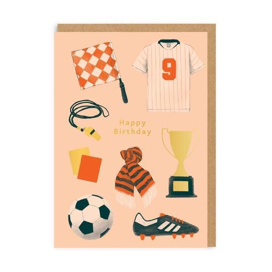 Happy Birthday Football Greeting Card