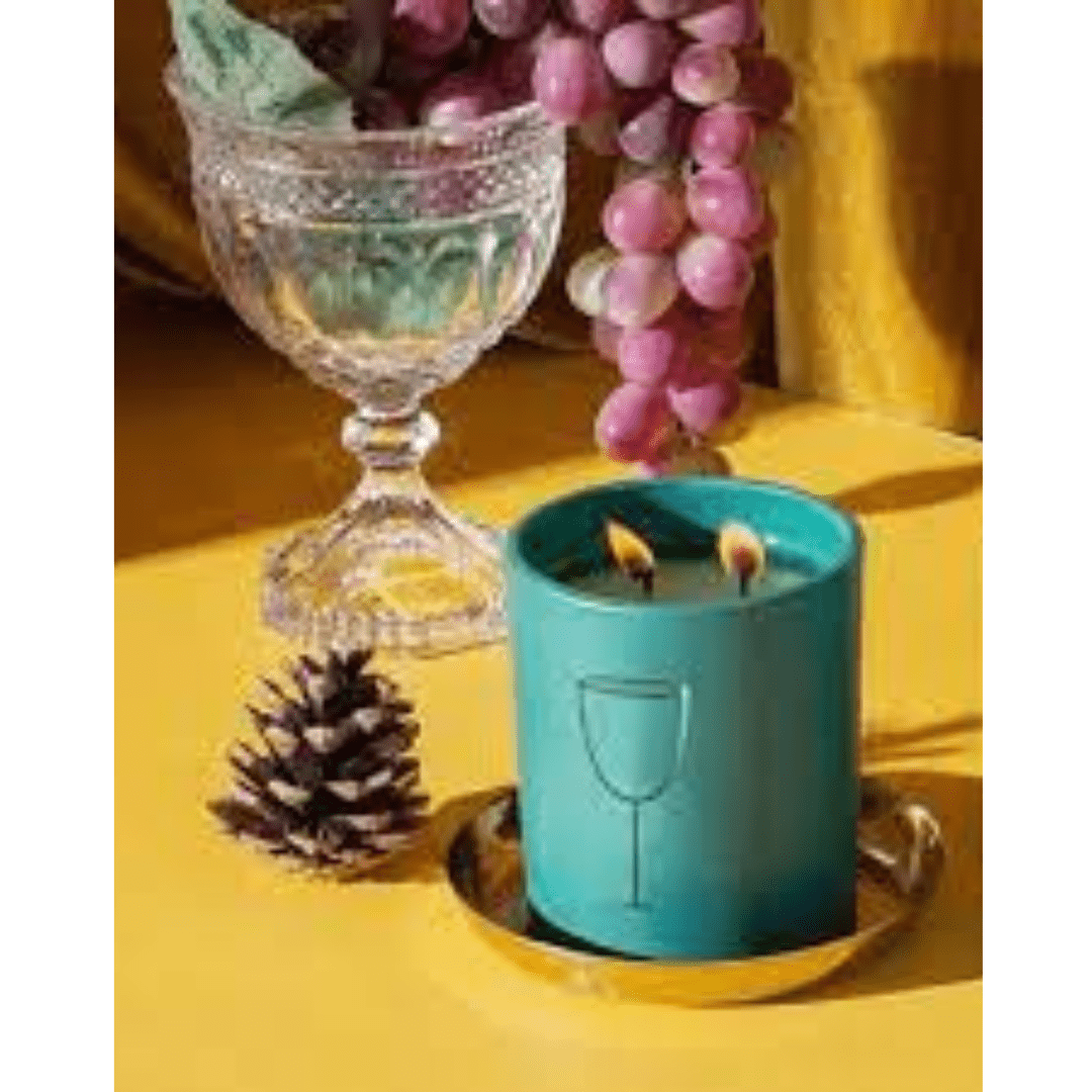 Prosecco Vert Deco Holiday Candle